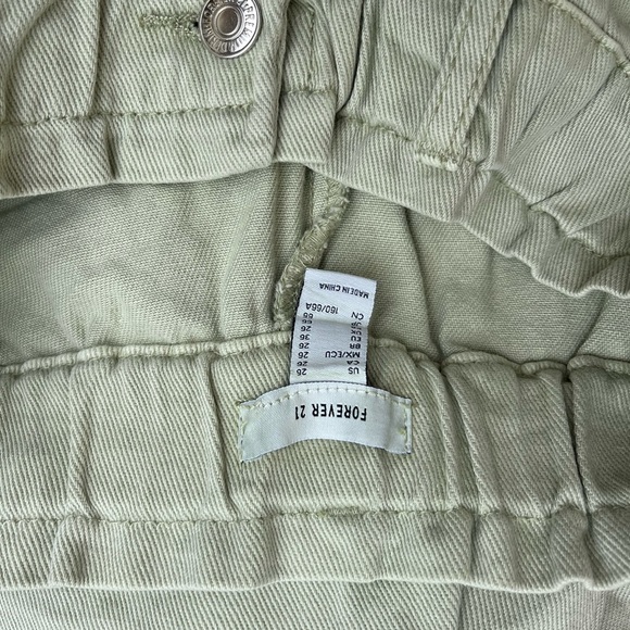 Forever 21 Light Green Women's Flare Jeans - Picture 2 of 6